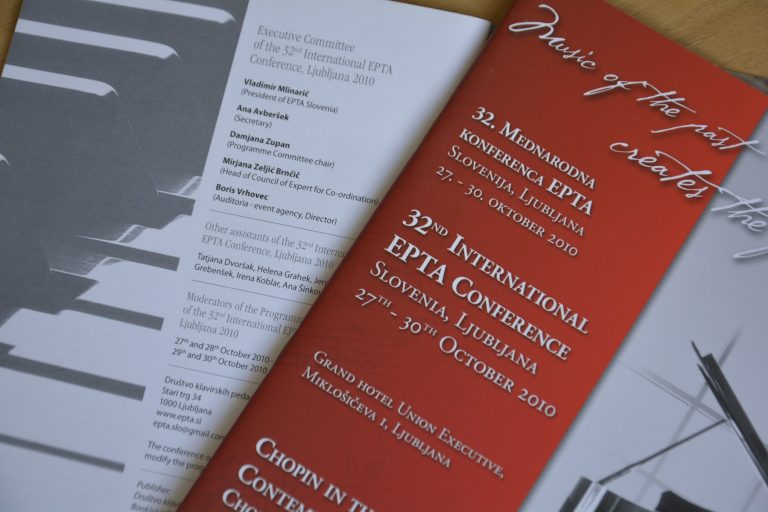 International EPTA Piano Conference - Booklet